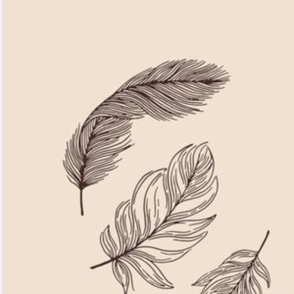 Modern minimalist  leave abstract wall art - Picture 2 of 2